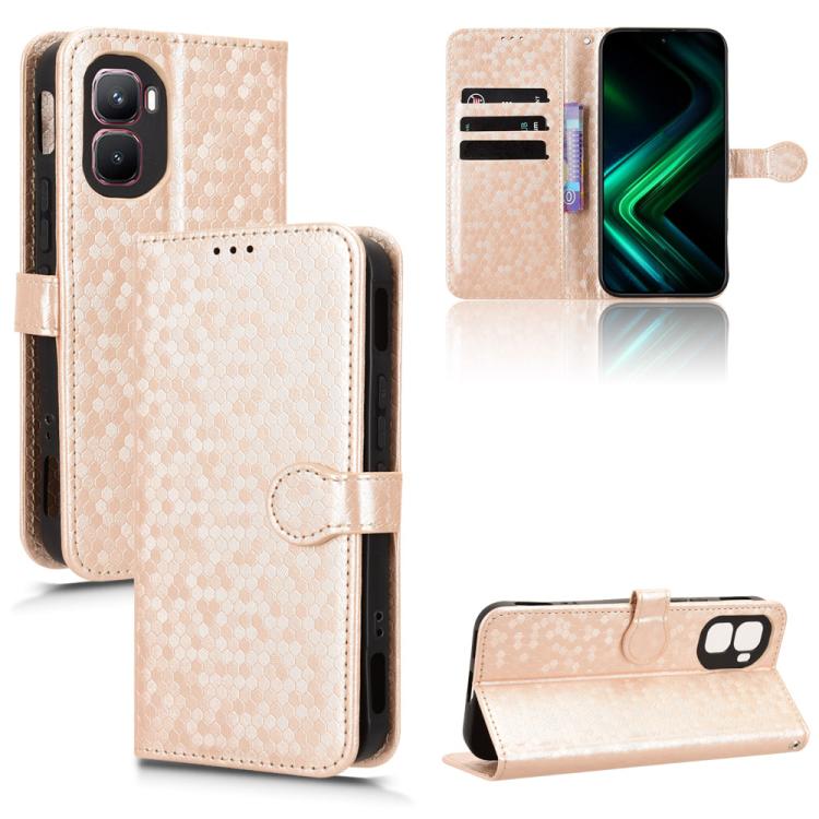 Honeycomb Dot Texture Leather Phone Case, For Infinix GT 50 Pro 5G, For Infinix Hot 70 4G, For Infinix Note 60 Ultra 5G, For Infinix Note Edge 5G, For Infinix Smart 20 4G, For Infinix Note 60 5G / 60 Pro 5G, For Infinix Hot 60i 5G / Tecno Spark Go 5G  ...