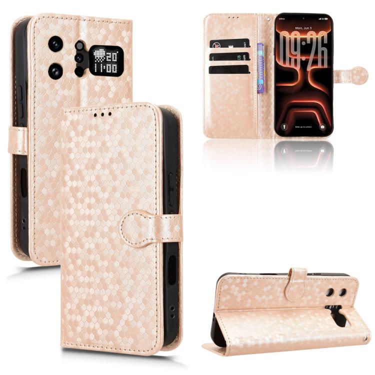 Honeycomb Dot Texture Leather Phone Case, For Infinix GT 50 Pro 5G, For Infinix Hot 70 4G, For Infinix Note 60 Ultra 5G, For Infinix Note Edge 5G, For Infinix Smart 20 4G, For Infinix Note 60 5G / 60 Pro 5G, For Infinix Hot 60i 5G / Tecno Spark Go 5G  ...