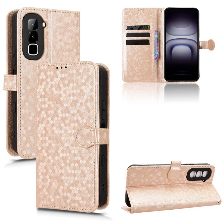 Honeycomb Dot Texture Leather Phone Case, For Infinix GT 50 Pro 5G, For Infinix Hot 70 4G, For Infinix Note 60 Ultra 5G, For Infinix Note Edge 5G, For Infinix Smart 20 4G, For Infinix Note 60 5G / 60 Pro 5G, For Infinix Hot 60i 5G / Tecno Spark Go 5G  ...