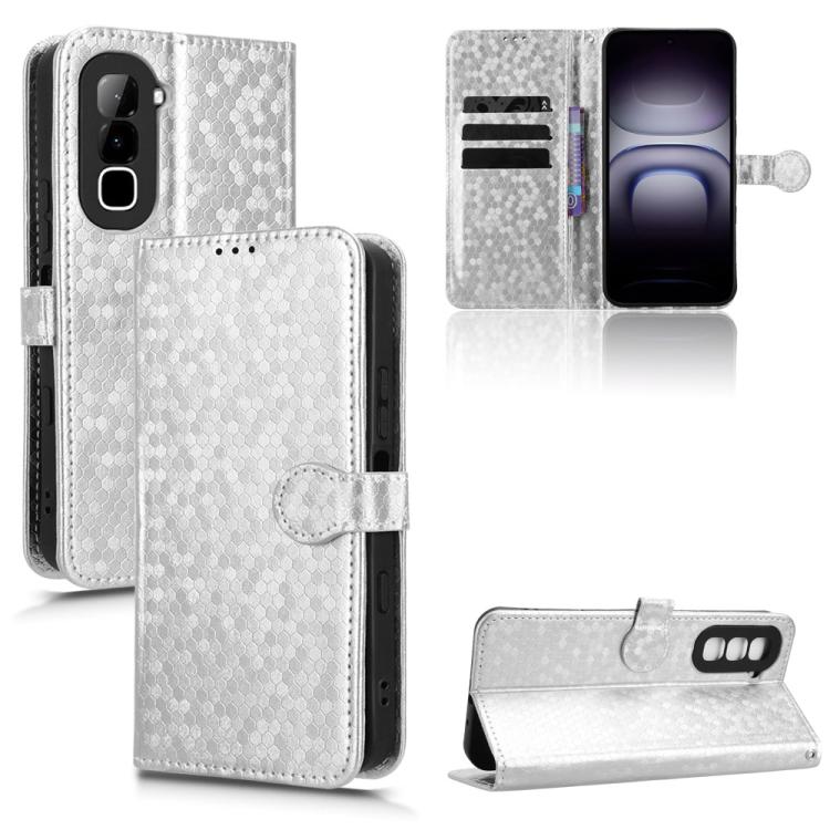 Honeycomb Dot Texture Leather Phone Case, For Infinix GT 50 Pro 5G, For Infinix Hot 70 4G, For Infinix Note 60 Ultra 5G, For Infinix Note Edge 5G, For Infinix Smart 20 4G, For Infinix Note 60 5G / 60 Pro 5G, For Infinix Hot 60i 5G / Tecno Spark Go 5G  ...
