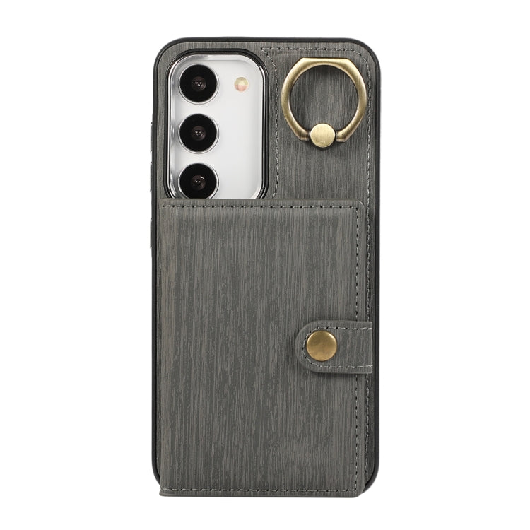 Brushed Texture Wallet Ring Holder Phone Case, For Samsung Galaxy A24 4G / A25 5G, Samsung Galaxy A14 4G / 5G, For Samsung Galaxy A34 5G, For Samsung Galaxy A54 5G, For Samsung Galaxy Galaxy S23 Ultra 5G, For Samsung Galaxy Galaxy S23 5G               ...