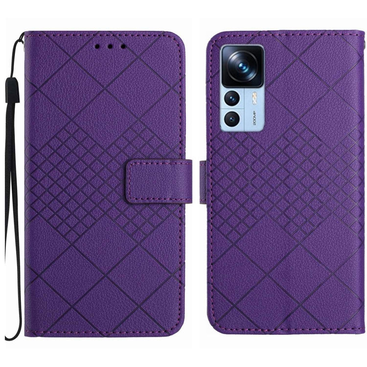 Rhombic Grid Texture Leather Phone Case, For Xiaomi 13, For Xiaomi 12T / 12T Pro, For Xiaomi Poco M5 / M4 5G, For Xiaomi Redmi Note 10 4G / Note 10S, For Xiaomi 12S Ultra, For Xiaomi Poco X4 GT, For Xiaomi 12 Lite, For Xiaomi Poco C40