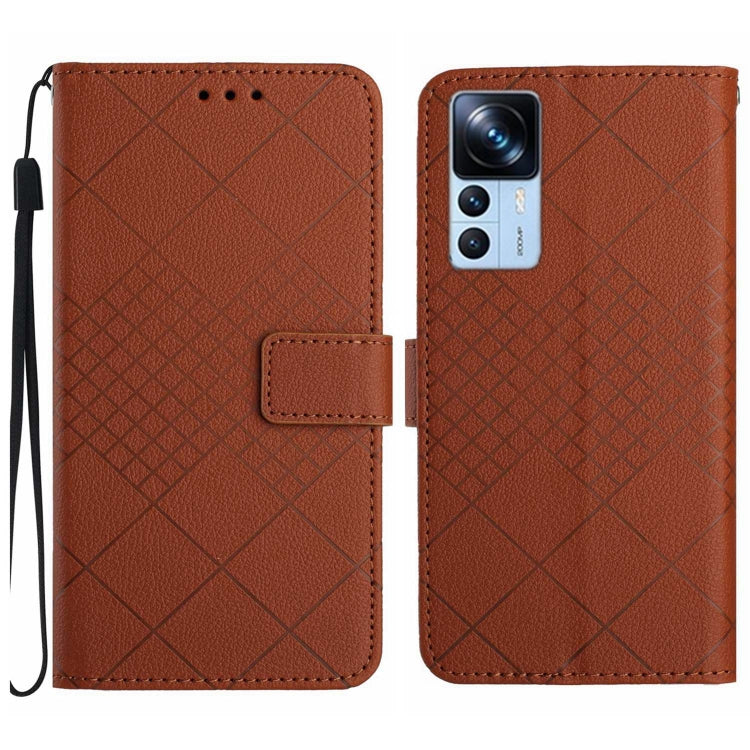 Rhombic Grid Texture Leather Phone Case, For Xiaomi 13, For Xiaomi 12T / 12T Pro, For Xiaomi Poco M5 / M4 5G, For Xiaomi Redmi Note 10 4G / Note 10S, For Xiaomi 12S Ultra, For Xiaomi Poco X4 GT, For Xiaomi 12 Lite, For Xiaomi Poco C40