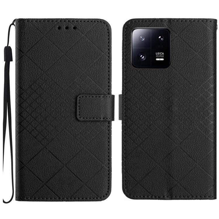 Rhombic Grid Texture Leather Phone Case, For Xiaomi 13, For Xiaomi 12T / 12T Pro, For Xiaomi Poco M5 / M4 5G, For Xiaomi Redmi Note 10 4G / Note 10S, For Xiaomi 12S Ultra, For Xiaomi Poco X4 GT, For Xiaomi 12 Lite, For Xiaomi Poco C40