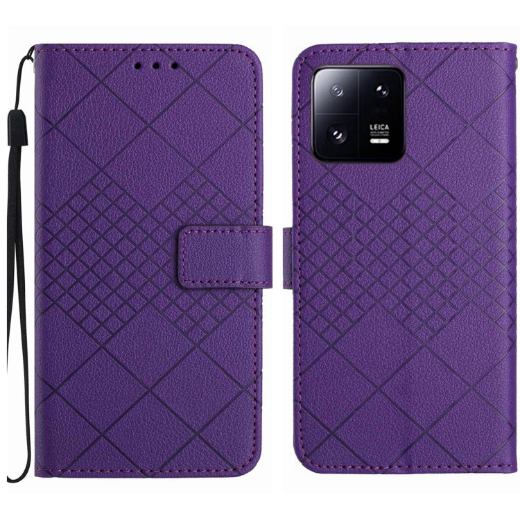 Rhombic Grid Texture Leather Phone Case, For Xiaomi Redmi Note 12 4G Global, For Xiaomi Redmi A1 / A2, For Xiaomi Redmi 11A / Poco C55, For Xiaomi Redmi Note 12 Pro+ India, For Xiaomi Redmi Note 12 Pro India, For Xiaomi Redmi Note 12 India / Poco X5 5G...