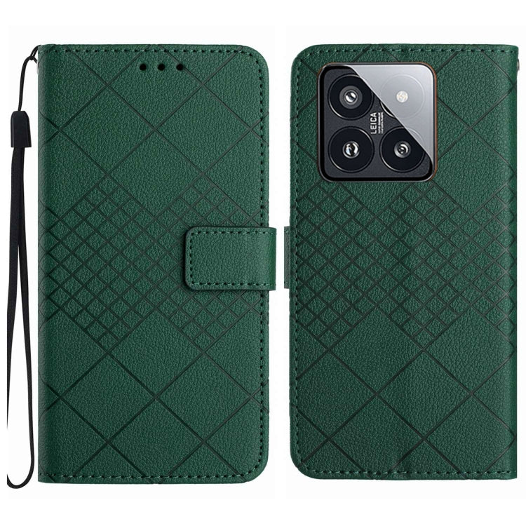 Rhombic Grid Texture Leather Phone Case, For Xiaomi Redmi 13 4G Global / 5G Global, For Xiaomi Redmi A3, For Xiaomi Redmi Note 13 4G Global, For Xiaomi Redmi 13C 5G, For Xiaomi 14 Ultra, For Xiaomi 14 Pro, For Xiaomi 14, For Xiaomi Redmi 13C 4G