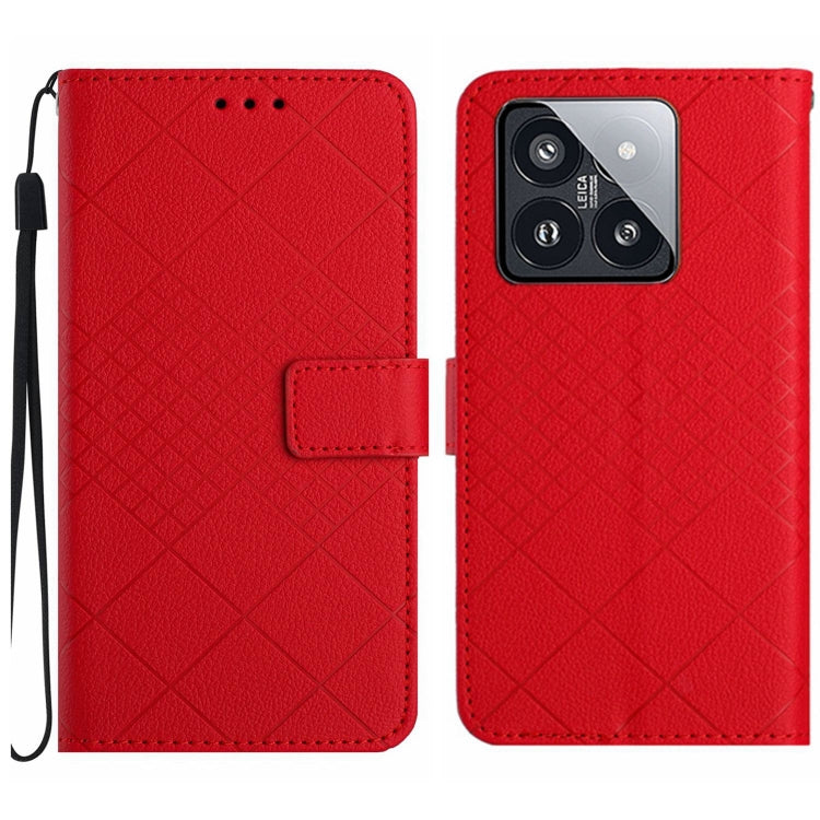 Rhombic Grid Texture Leather Phone Case, For Xiaomi Redmi 13 4G Global / 5G Global, For Xiaomi Redmi A3, For Xiaomi Redmi Note 13 4G Global, For Xiaomi Redmi 13C 5G, For Xiaomi 14 Ultra, For Xiaomi 14 Pro, For Xiaomi 14, For Xiaomi Redmi 13C 4G