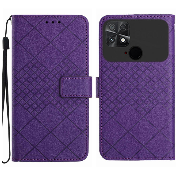 Rhombic Grid Texture Leather Phone Case, For Xiaomi 13, For Xiaomi 12T / 12T Pro, For Xiaomi Poco M5 / M4 5G, For Xiaomi Redmi Note 10 4G / Note 10S, For Xiaomi 12S Ultra, For Xiaomi Poco X4 GT, For Xiaomi 12 Lite, For Xiaomi Poco C40