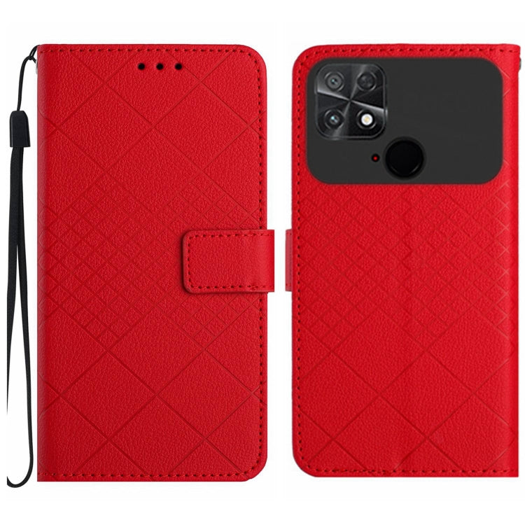 Rhombic Grid Texture Leather Phone Case, For Xiaomi 13, For Xiaomi 12T / 12T Pro, For Xiaomi Poco M5 / M4 5G, For Xiaomi Redmi Note 10 4G / Note 10S, For Xiaomi 12S Ultra, For Xiaomi Poco X4 GT, For Xiaomi 12 Lite, For Xiaomi Poco C40