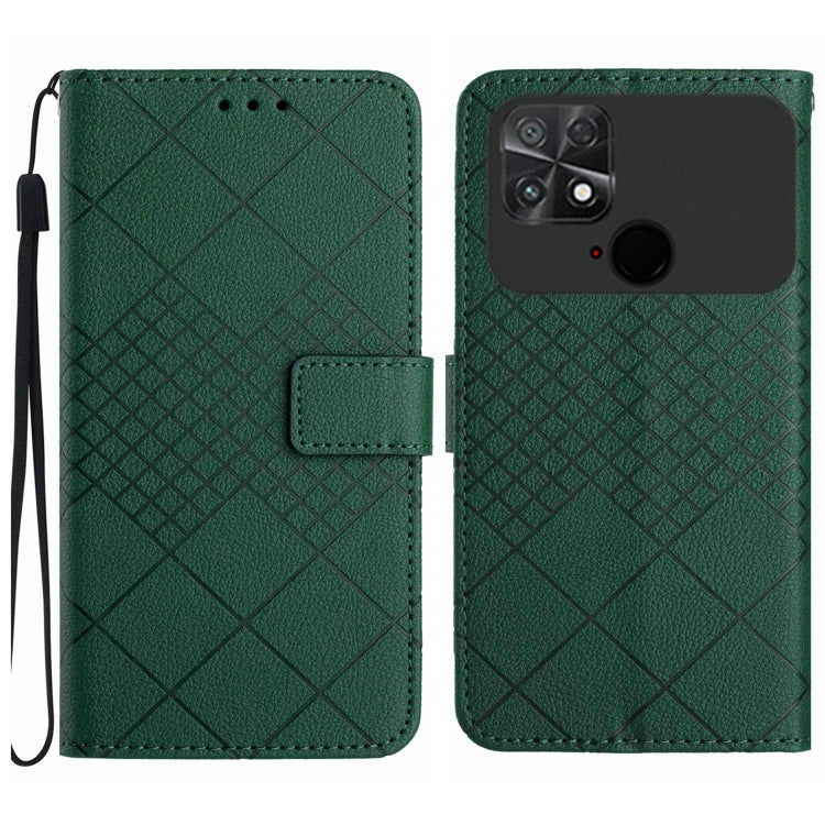 Rhombic Grid Texture Leather Phone Case, For Xiaomi 13, For Xiaomi 12T / 12T Pro, For Xiaomi Poco M5 / M4 5G, For Xiaomi Redmi Note 10 4G / Note 10S, For Xiaomi 12S Ultra, For Xiaomi Poco X4 GT, For Xiaomi 12 Lite, For Xiaomi Poco C40