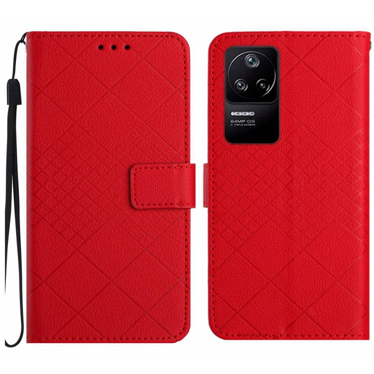 Rhombic Grid Texture Leather Phone Case, For Xiaomi Poco F4 5G, For Xiaomi Redmi 10A / 9C, For Xiaomi 12 Pro, For Xiaomi 12