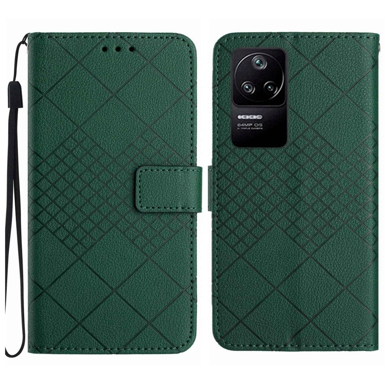 Rhombic Grid Texture Leather Phone Case, For Xiaomi Poco F4 5G, For Xiaomi Redmi 10A / 9C, For Xiaomi 12 Pro, For Xiaomi 12