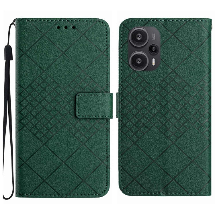 Rhombic Grid Texture Leather Phone Case, For Xiaomi Redmi 12 4G / 5G / Poco M6 Pro 5G, For Xiaomi 13T, For Xiaomi Poco F5, For Xiaomi Poco F5 Pro, For Xiaomi Redmi Note 11 Global / 11S / 12S, For Xiaomi Redmi A1+/ A2+/Poco C50 4G                       ...
