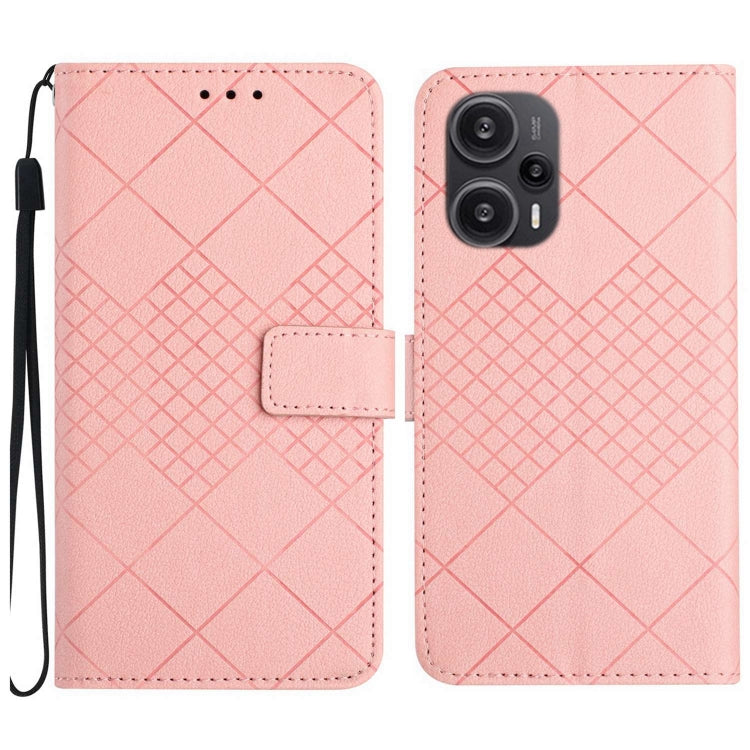 Rhombic Grid Texture Leather Phone Case, For Xiaomi Redmi 12 4G / 5G / Poco M6 Pro 5G, For Xiaomi 13T, For Xiaomi Poco F5, For Xiaomi Poco F5 Pro, For Xiaomi Redmi Note 11 Global / 11S / 12S, For Xiaomi Redmi A1+/ A2+/Poco C50 4G                       ...