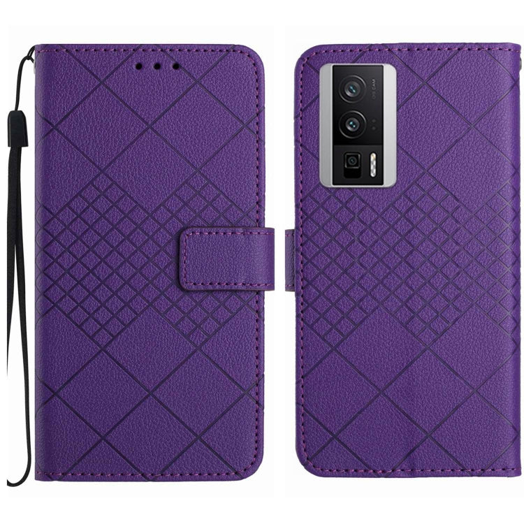 Rhombic Grid Texture Leather Phone Case, For Xiaomi Redmi 12 4G / 5G / Poco M6 Pro 5G, For Xiaomi 13T, For Xiaomi Poco F5, For Xiaomi Poco F5 Pro, For Xiaomi Redmi Note 11 Global / 11S / 12S, For Xiaomi Redmi A1+/ A2+/Poco C50 4G                       ...