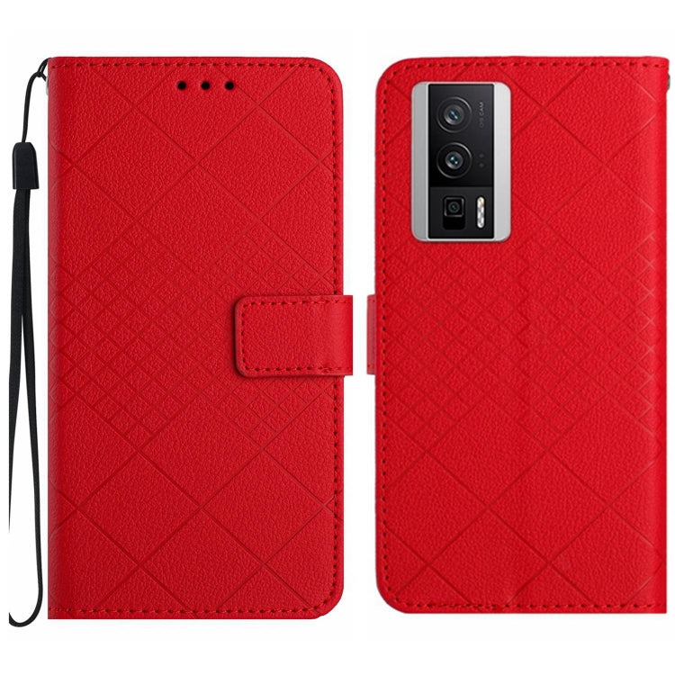 Rhombic Grid Texture Leather Phone Case, For Xiaomi Redmi 12 4G / 5G / Poco M6 Pro 5G, For Xiaomi 13T, For Xiaomi Poco F5, For Xiaomi Poco F5 Pro, For Xiaomi Redmi Note 11 Global / 11S / 12S, For Xiaomi Redmi A1+/ A2+/Poco C50 4G                       ...
