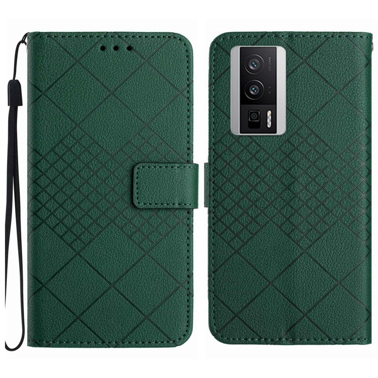Rhombic Grid Texture Leather Phone Case, For Xiaomi Redmi 12 4G / 5G / Poco M6 Pro 5G, For Xiaomi 13T, For Xiaomi Poco F5, For Xiaomi Poco F5 Pro, For Xiaomi Redmi Note 11 Global / 11S / 12S, For Xiaomi Redmi A1+/ A2+/Poco C50 4G                       ...
