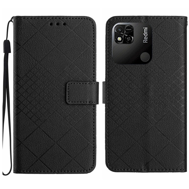 Rhombic Grid Texture Leather Phone Case, For Xiaomi Poco F4 5G, For Xiaomi Redmi 10A / 9C, For Xiaomi 12 Pro, For Xiaomi 12