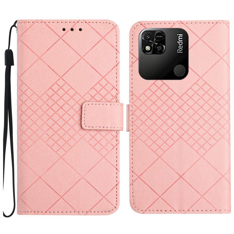 Rhombic Grid Texture Leather Phone Case, For Xiaomi Poco F4 5G, For Xiaomi Redmi 10A / 9C, For Xiaomi 12 Pro, For Xiaomi 12