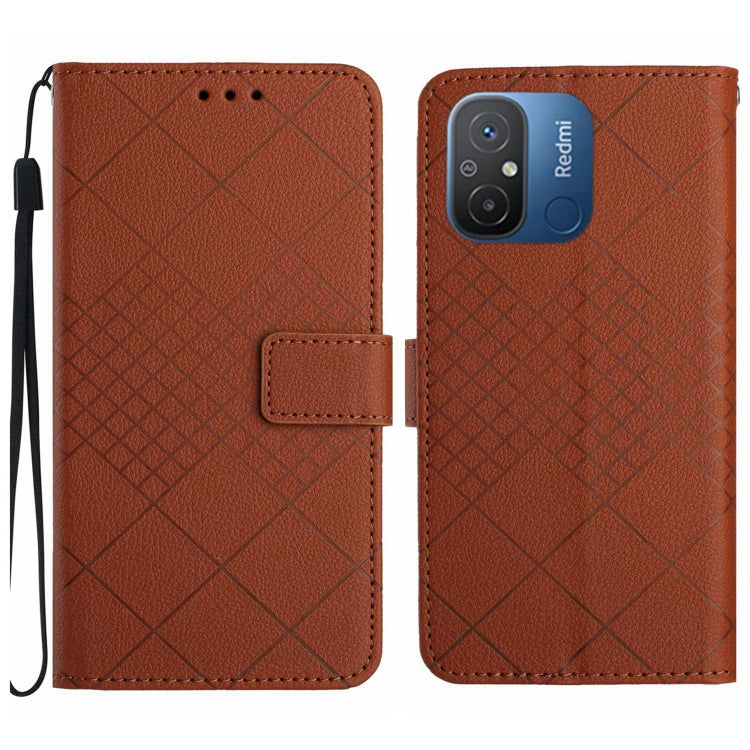 Rhombic Grid Texture Leather Phone Case, For Xiaomi Redmi Note 12 4G Global, For Xiaomi Redmi A1 / A2, For Xiaomi Redmi 11A / Poco C55, For Xiaomi Redmi Note 12 Pro+ India, For Xiaomi Redmi Note 12 Pro India, For Xiaomi Redmi Note 12 India / Poco X5 5G...