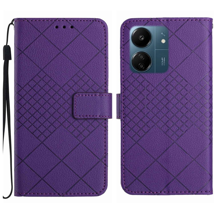 Rhombic Grid Texture Leather Phone Case, For Xiaomi Redmi 13 4G Global / 5G Global, For Xiaomi Redmi A3, For Xiaomi Redmi Note 13 4G Global, For Xiaomi Redmi 13C 5G, For Xiaomi 14 Ultra, For Xiaomi 14 Pro, For Xiaomi 14, For Xiaomi Redmi 13C 4G
