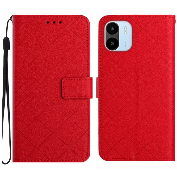Rhombic Grid Texture Leather Phone Case, For Xiaomi Redmi Note 12 4G Global, For Xiaomi Redmi A1 / A2, For Xiaomi Redmi 11A / Poco C55, For Xiaomi Redmi Note 12 Pro+ India, For Xiaomi Redmi Note 12 Pro India, For Xiaomi Redmi Note 12 India / Poco X5 5G...
