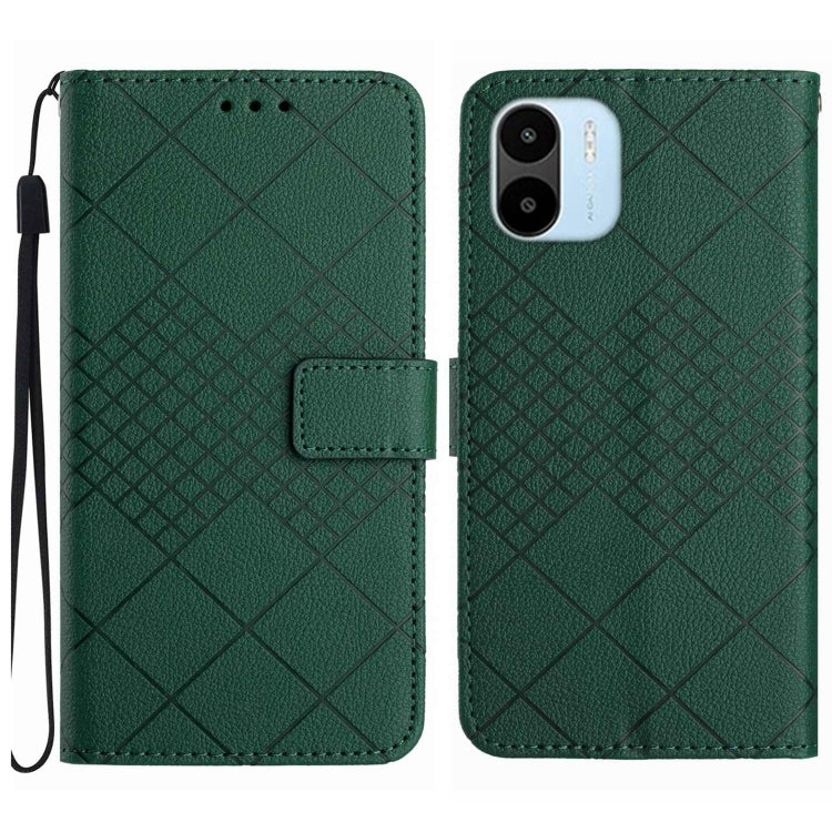 Rhombic Grid Texture Leather Phone Case, For Xiaomi Redmi Note 12 4G Global, For Xiaomi Redmi A1 / A2, For Xiaomi Redmi 11A / Poco C55, For Xiaomi Redmi Note 12 Pro+ India, For Xiaomi Redmi Note 12 Pro India, For Xiaomi Redmi Note 12 India / Poco X5 5G...