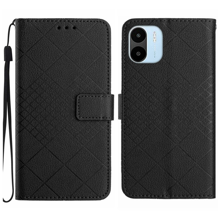 Rhombic Grid Texture Leather Phone Case, For Xiaomi Redmi Note 12 4G Global, For Xiaomi Redmi A1 / A2, For Xiaomi Redmi 11A / Poco C55, For Xiaomi Redmi Note 12 Pro+ India, For Xiaomi Redmi Note 12 Pro India, For Xiaomi Redmi Note 12 India / Poco X5 5G...
