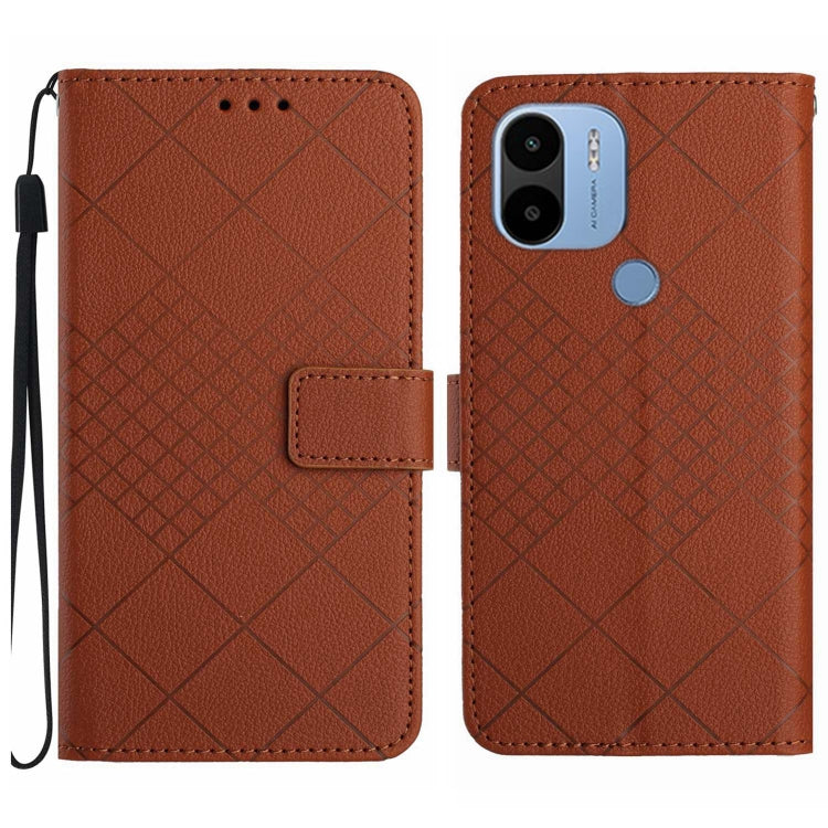 Rhombic Grid Texture Leather Phone Case, For Xiaomi Redmi 12 4G / 5G / Poco M6 Pro 5G, For Xiaomi 13T, For Xiaomi Poco F5, For Xiaomi Poco F5 Pro, For Xiaomi Redmi Note 11 Global / 11S / 12S, For Xiaomi Redmi A1+/ A2+/Poco C50 4G                       ...