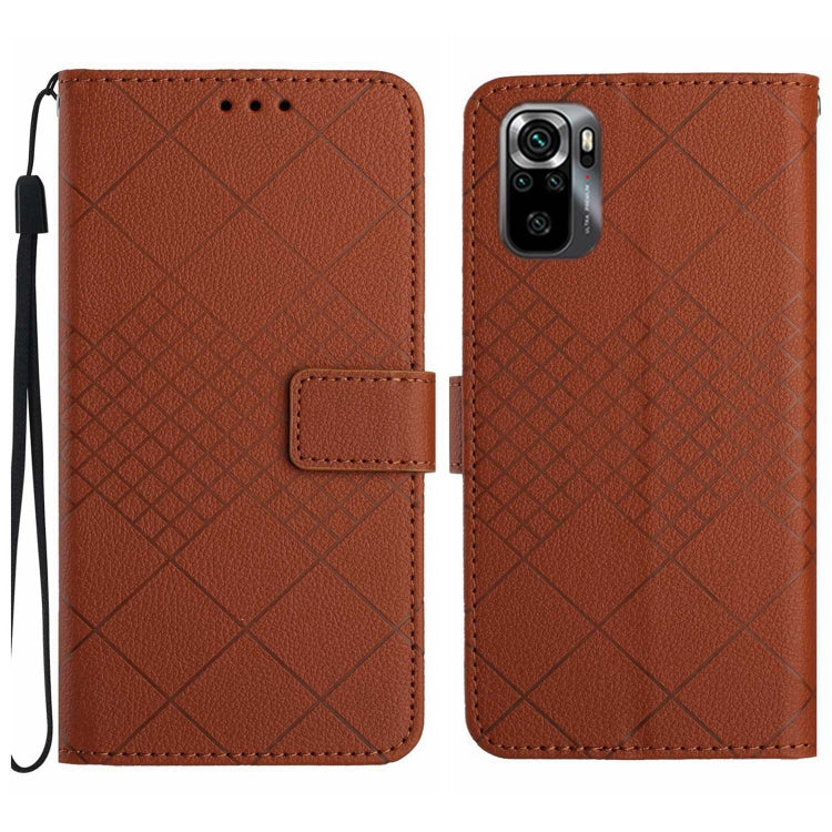Rhombic Grid Texture Leather Phone Case, For Xiaomi 13, For Xiaomi 12T / 12T Pro, For Xiaomi Poco M5 / M4 5G, For Xiaomi Redmi Note 10 4G / Note 10S, For Xiaomi 12S Ultra, For Xiaomi Poco X4 GT, For Xiaomi 12 Lite, For Xiaomi Poco C40