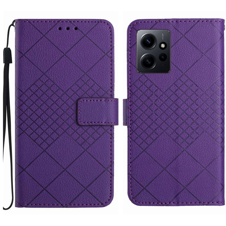Rhombic Grid Texture Leather Phone Case, For Xiaomi Redmi Note 12 4G Global, For Xiaomi Redmi A1 / A2, For Xiaomi Redmi 11A / Poco C55, For Xiaomi Redmi Note 12 Pro+ India, For Xiaomi Redmi Note 12 Pro India, For Xiaomi Redmi Note 12 India / Poco X5 5G...