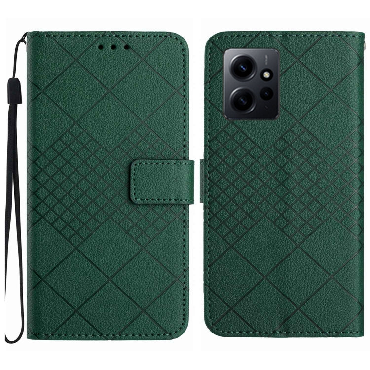 Rhombic Grid Texture Leather Phone Case, For Xiaomi Redmi Note 12 4G Global, For Xiaomi Redmi A1 / A2, For Xiaomi Redmi 11A / Poco C55, For Xiaomi Redmi Note 12 Pro+ India, For Xiaomi Redmi Note 12 Pro India, For Xiaomi Redmi Note 12 India / Poco X5 5G...