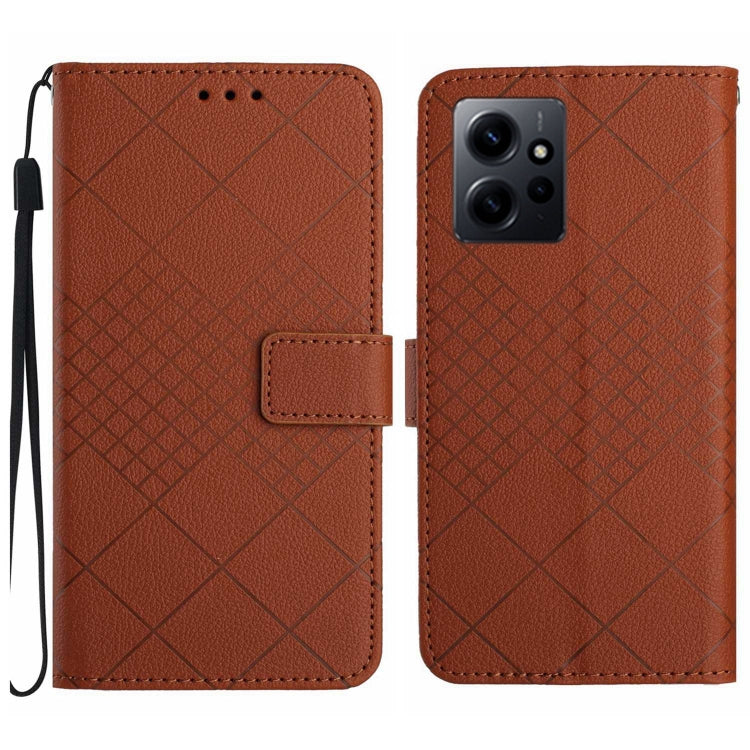 Rhombic Grid Texture Leather Phone Case, For Xiaomi Redmi Note 12 4G Global, For Xiaomi Redmi A1 / A2, For Xiaomi Redmi 11A / Poco C55, For Xiaomi Redmi Note 12 Pro+ India, For Xiaomi Redmi Note 12 Pro India, For Xiaomi Redmi Note 12 India / Poco X5 5G...