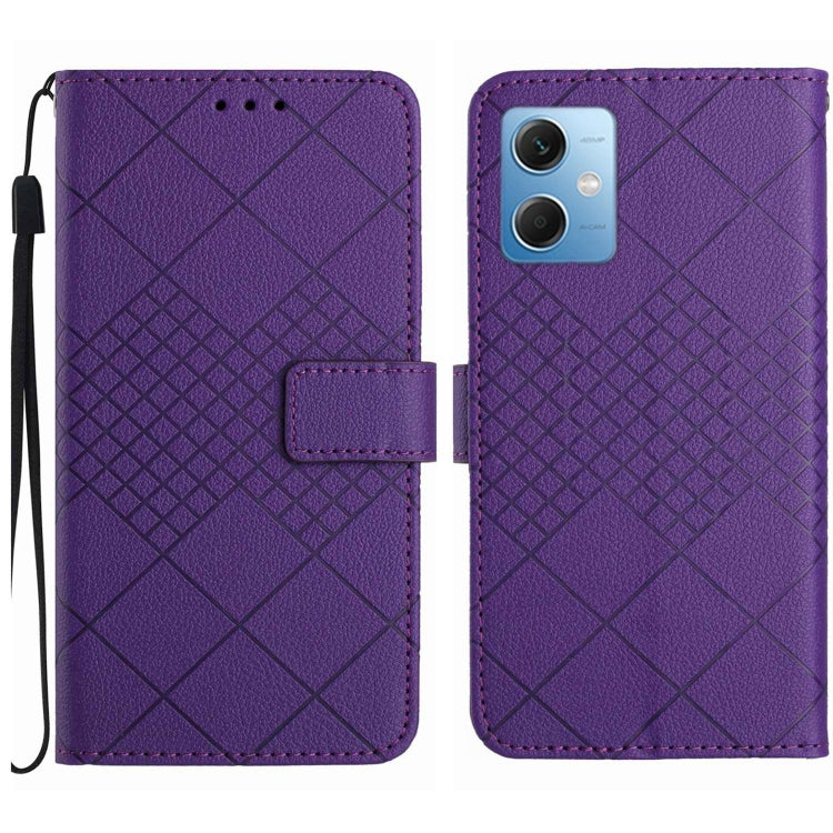 Rhombic Grid Texture Leather Phone Case, For Xiaomi Redmi Note 12 4G Global, For Xiaomi Redmi A1 / A2, For Xiaomi Redmi 11A / Poco C55, For Xiaomi Redmi Note 12 Pro+ India, For Xiaomi Redmi Note 12 Pro India, For Xiaomi Redmi Note 12 India / Poco X5 5G...