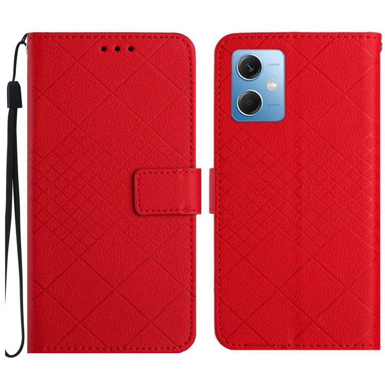 Rhombic Grid Texture Leather Phone Case, For Xiaomi Redmi Note 12 4G Global, For Xiaomi Redmi A1 / A2, For Xiaomi Redmi 11A / Poco C55, For Xiaomi Redmi Note 12 Pro+ India, For Xiaomi Redmi Note 12 Pro India, For Xiaomi Redmi Note 12 India / Poco X5 5G...