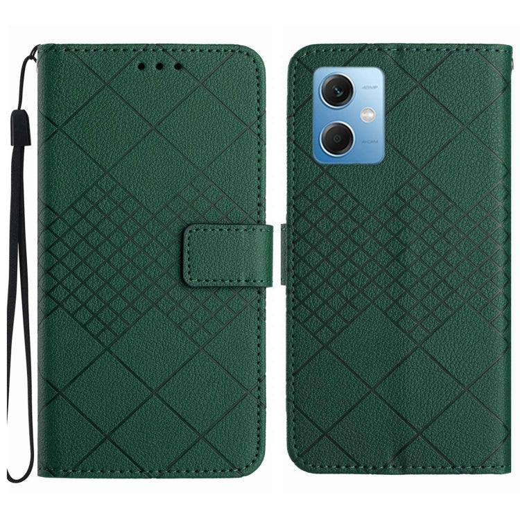 Rhombic Grid Texture Leather Phone Case, For Xiaomi Redmi Note 12 4G Global, For Xiaomi Redmi A1 / A2, For Xiaomi Redmi 11A / Poco C55, For Xiaomi Redmi Note 12 Pro+ India, For Xiaomi Redmi Note 12 Pro India, For Xiaomi Redmi Note 12 India / Poco X5 5G...