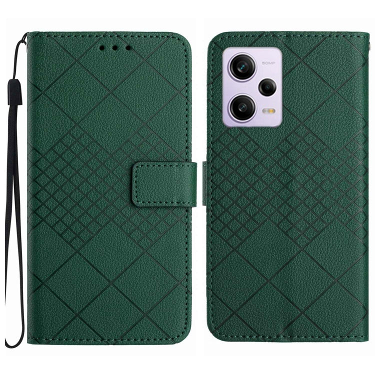 Rhombic Grid Texture Leather Phone Case, For Xiaomi Redmi Note 12 4G Global, For Xiaomi Redmi A1 / A2, For Xiaomi Redmi 11A / Poco C55, For Xiaomi Redmi Note 12 Pro+ India, For Xiaomi Redmi Note 12 Pro India, For Xiaomi Redmi Note 12 India / Poco X5 5G...