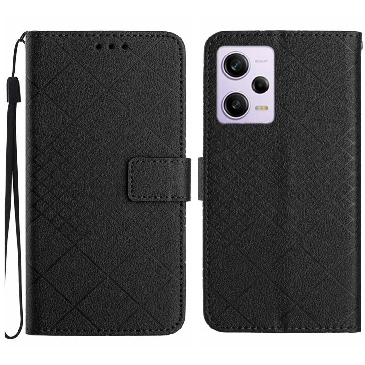 Rhombic Grid Texture Leather Phone Case, For Xiaomi Redmi Note 12 4G Global, For Xiaomi Redmi A1 / A2, For Xiaomi Redmi 11A / Poco C55, For Xiaomi Redmi Note 12 Pro+ India, For Xiaomi Redmi Note 12 Pro India, For Xiaomi Redmi Note 12 India / Poco X5 5G...