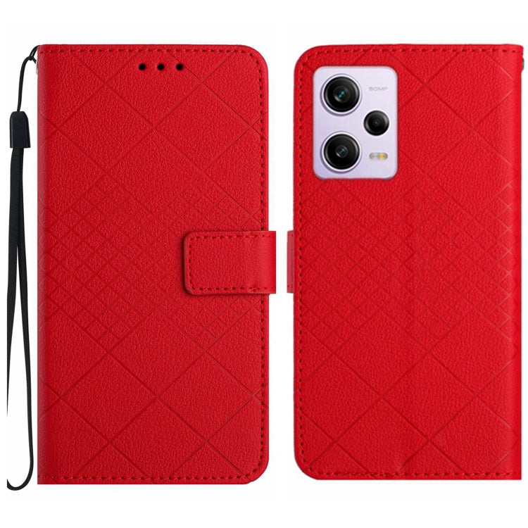 Rhombic Grid Texture Leather Phone Case, For Xiaomi Redmi Note 12 4G Global, For Xiaomi Redmi A1 / A2, For Xiaomi Redmi 11A / Poco C55, For Xiaomi Redmi Note 12 Pro+ India, For Xiaomi Redmi Note 12 Pro India, For Xiaomi Redmi Note 12 India / Poco X5 5G...