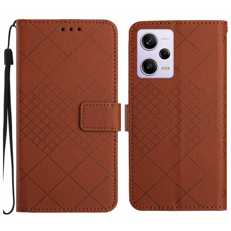 Rhombic Grid Texture Leather Phone Case, For Xiaomi Redmi Note 12 4G Global, For Xiaomi Redmi A1 / A2, For Xiaomi Redmi 11A / Poco C55, For Xiaomi Redmi Note 12 Pro+ India, For Xiaomi Redmi Note 12 Pro India, For Xiaomi Redmi Note 12 India / Poco X5 5G...