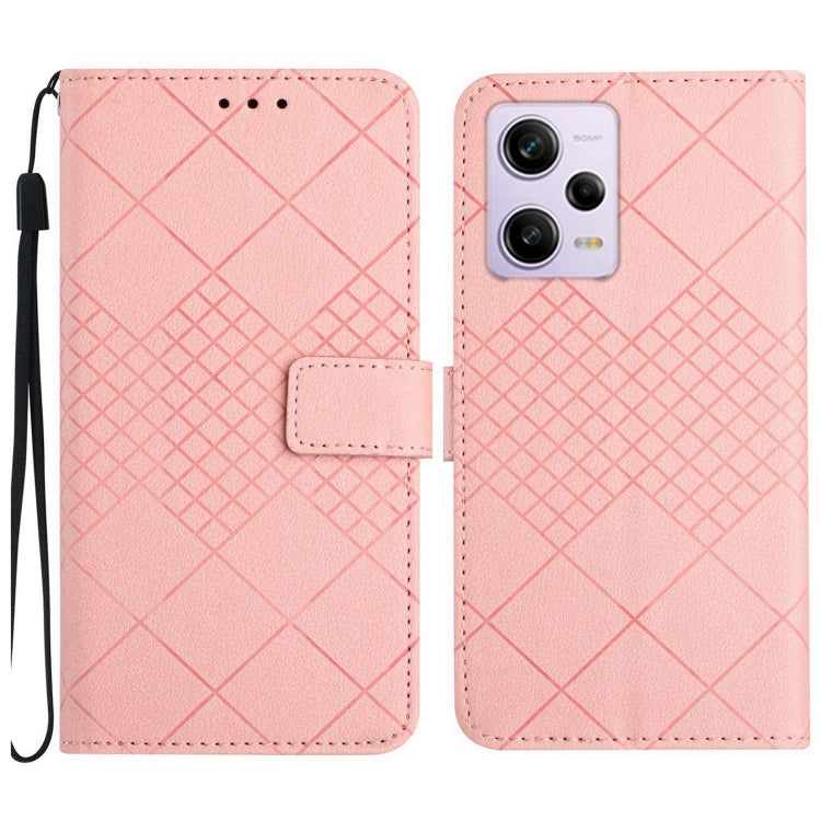 Rhombic Grid Texture Leather Phone Case, For Xiaomi Redmi Note 12 4G Global, For Xiaomi Redmi A1 / A2, For Xiaomi Redmi 11A / Poco C55, For Xiaomi Redmi Note 12 Pro+ India, For Xiaomi Redmi Note 12 Pro India, For Xiaomi Redmi Note 12 India / Poco X5 5G...