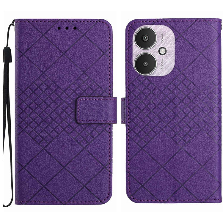 Rhombic Grid Texture Leather Phone Case, For Xiaomi Redmi 13 4G Global / 5G Global, For Xiaomi Redmi A3, For Xiaomi Redmi Note 13 4G Global, For Xiaomi Redmi 13C 5G, For Xiaomi 14 Ultra, For Xiaomi 14 Pro, For Xiaomi 14, For Xiaomi Redmi 13C 4G