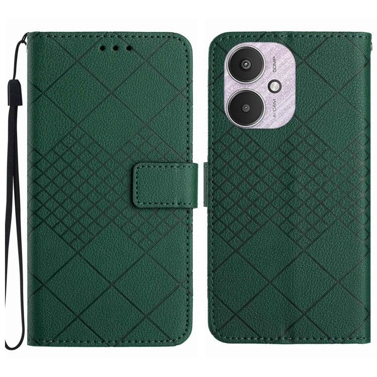 Rhombic Grid Texture Leather Phone Case, For Xiaomi Redmi 13 4G Global / 5G Global, For Xiaomi Redmi A3, For Xiaomi Redmi Note 13 4G Global, For Xiaomi Redmi 13C 5G, For Xiaomi 14 Ultra, For Xiaomi 14 Pro, For Xiaomi 14, For Xiaomi Redmi 13C 4G