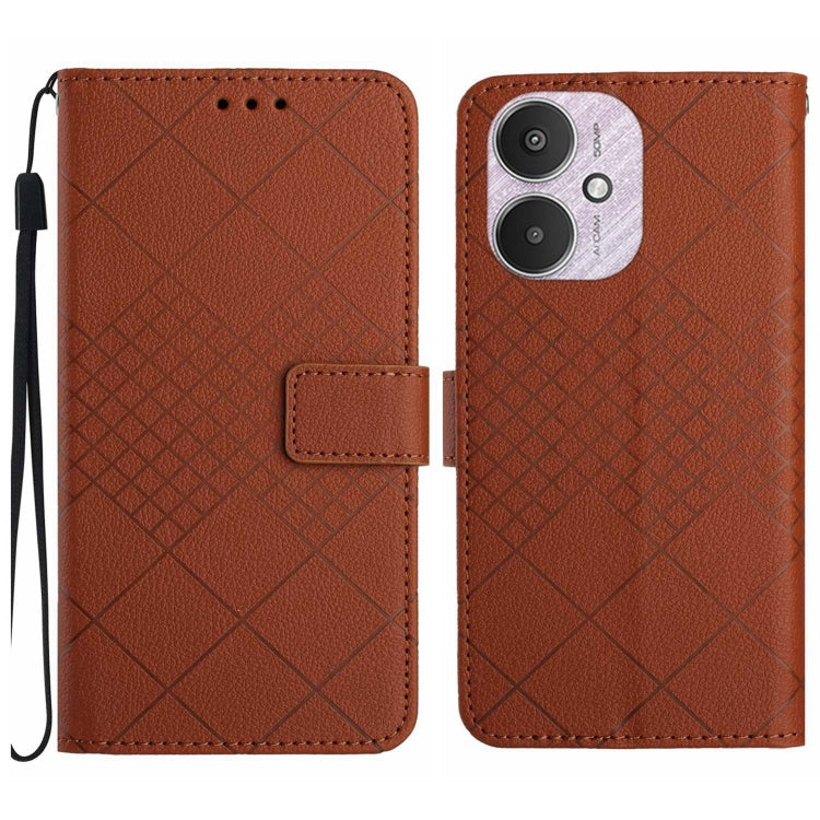 Rhombic Grid Texture Leather Phone Case, For Xiaomi Redmi 13 4G Global / 5G Global, For Xiaomi Redmi A3, For Xiaomi Redmi Note 13 4G Global, For Xiaomi Redmi 13C 5G, For Xiaomi 14 Ultra, For Xiaomi 14 Pro, For Xiaomi 14, For Xiaomi Redmi 13C 4G