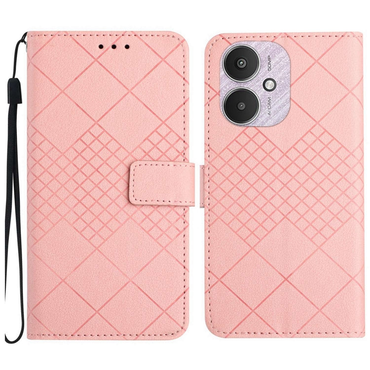 Rhombic Grid Texture Leather Phone Case, For Xiaomi Redmi 13 4G Global / 5G Global, For Xiaomi Redmi A3, For Xiaomi Redmi Note 13 4G Global, For Xiaomi Redmi 13C 5G, For Xiaomi 14 Ultra, For Xiaomi 14 Pro, For Xiaomi 14, For Xiaomi Redmi 13C 4G