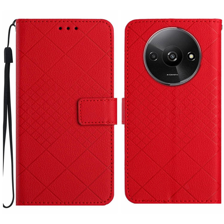 Rhombic Grid Texture Leather Phone Case, For Xiaomi Redmi 13 4G Global / 5G Global, For Xiaomi Redmi A3, For Xiaomi Redmi Note 13 4G Global, For Xiaomi Redmi 13C 5G, For Xiaomi 14 Ultra, For Xiaomi 14 Pro, For Xiaomi 14, For Xiaomi Redmi 13C 4G