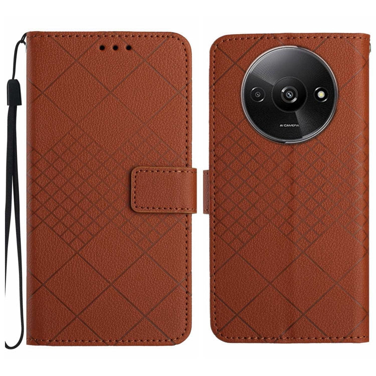 Rhombic Grid Texture Leather Phone Case, For Xiaomi Redmi 13 4G Global / 5G Global, For Xiaomi Redmi A3, For Xiaomi Redmi Note 13 4G Global, For Xiaomi Redmi 13C 5G, For Xiaomi 14 Ultra, For Xiaomi 14 Pro, For Xiaomi 14, For Xiaomi Redmi 13C 4G