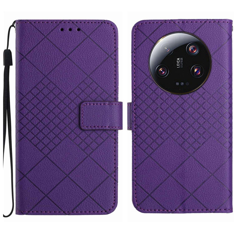 Rhombic Grid Texture Leather Phone Case, For Xiaomi Redmi 13 4G Global / 5G Global, For Xiaomi Redmi A3, For Xiaomi Redmi Note 13 4G Global, For Xiaomi Redmi 13C 5G, For Xiaomi 14 Ultra, For Xiaomi 14 Pro, For Xiaomi 14, For Xiaomi Redmi 13C 4G