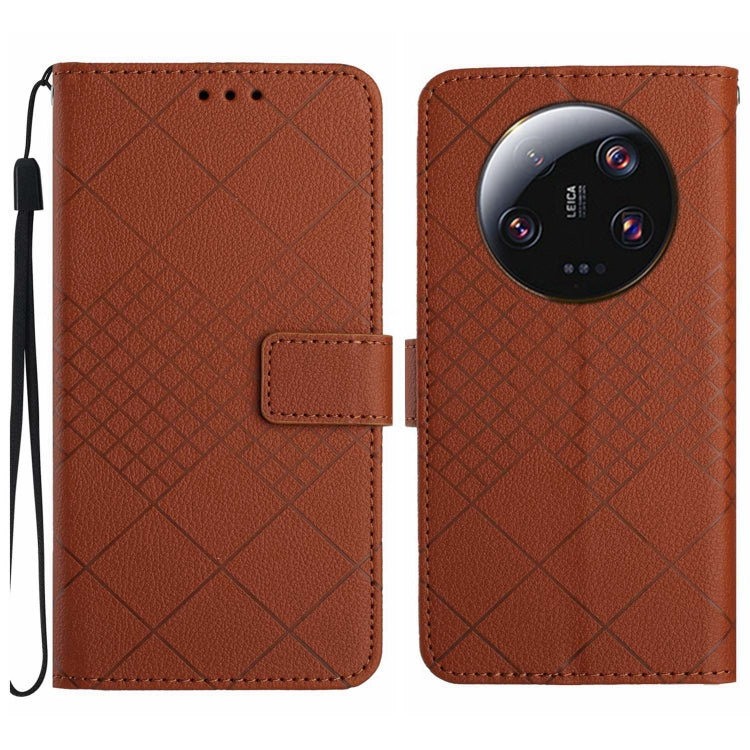 Rhombic Grid Texture Leather Phone Case, For Xiaomi Redmi 13 4G Global / 5G Global, For Xiaomi Redmi A3, For Xiaomi Redmi Note 13 4G Global, For Xiaomi Redmi 13C 5G, For Xiaomi 14 Ultra, For Xiaomi 14 Pro, For Xiaomi 14, For Xiaomi Redmi 13C 4G