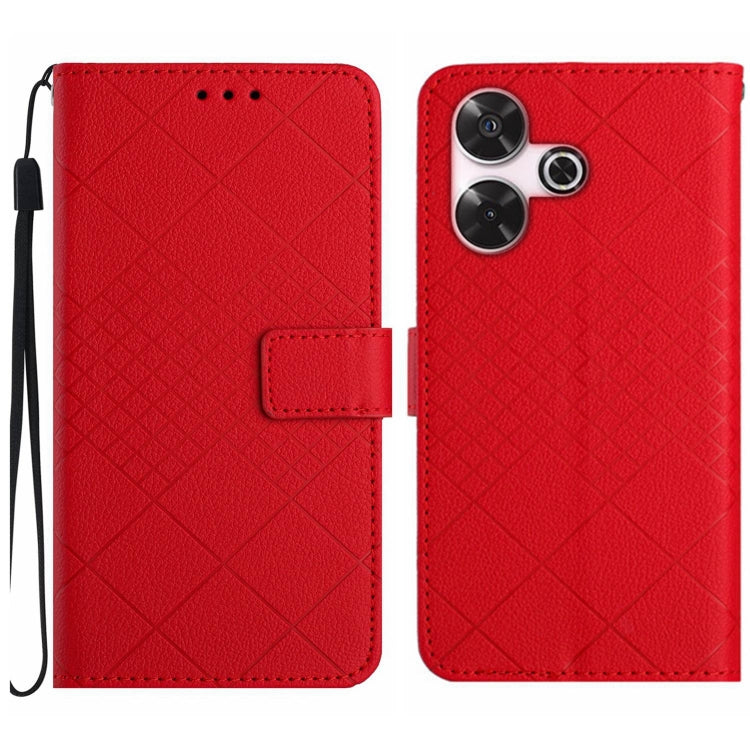 Rhombic Grid Texture Leather Phone Case, For Xiaomi Redmi 13 4G Global / 5G Global, For Xiaomi Redmi A3, For Xiaomi Redmi Note 13 4G Global, For Xiaomi Redmi 13C 5G, For Xiaomi 14 Ultra, For Xiaomi 14 Pro, For Xiaomi 14, For Xiaomi Redmi 13C 4G